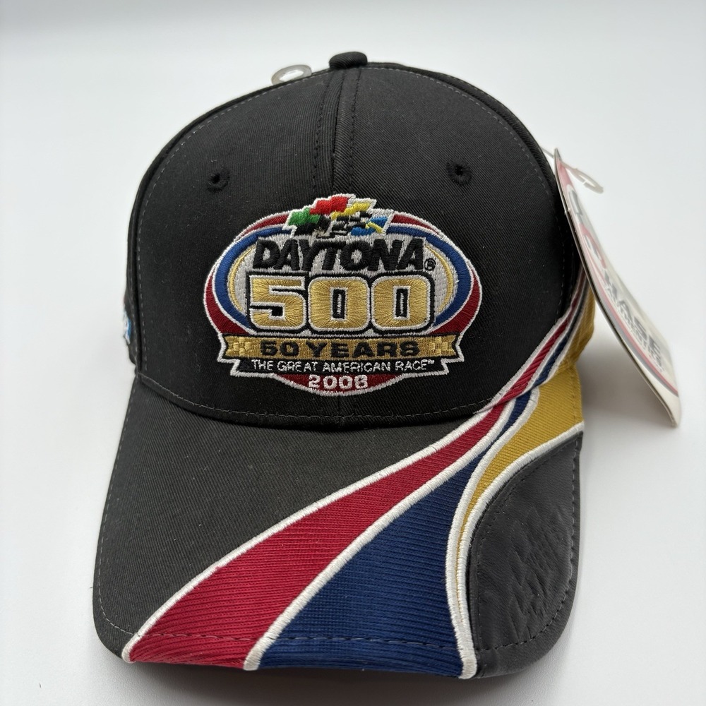 Chase Authentics Daytona 500 2008 50 Years Anniversary NASCAR Hat Cap Black